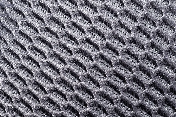 Черная Ткань Текстуры Близко Текстильный Фон Вязаный Узор Тканый Материал — стоковое фото