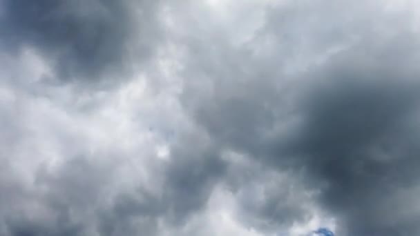 Overcast Sky Med Rörliga Moln Timelapse Flyttande Molnlandskap — Stockvideo