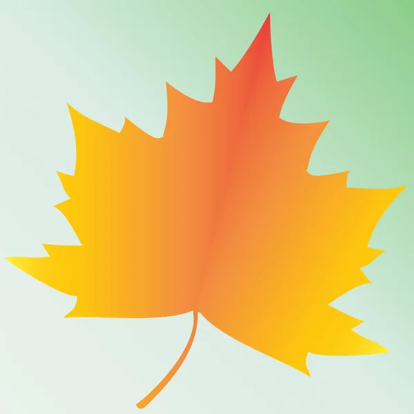 Maple bladeren kleurrijke platte vector pictogram. Herfst achtergrond, knipsel papier frame van gele esdoorn verlof. — Stockvector