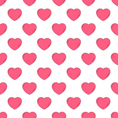 Vektör basit dikişsiz sevimli tasarım farklı boyutlarda sevgililer ve arka plan davetiyeleri ve kartları tasarımı için pembe, aşıklar, düğün, nişan gününe