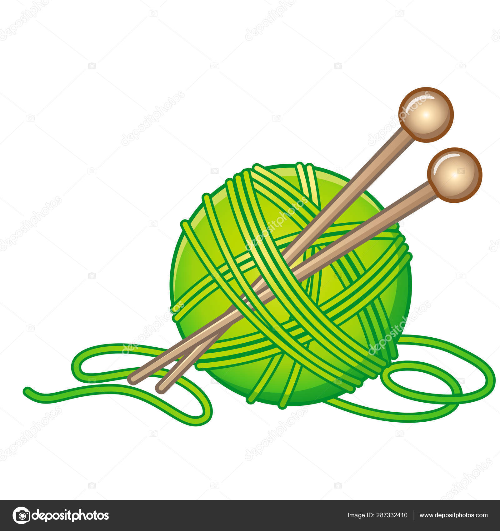 Green Ball Knitting Yarn Vector Cartoon Illustration Stock Vector Image by ©natasha-tpr #287332410 Green Ball Knitting Yarn Vector Cartoon Illustration Stock Vector Image by ©natasha-tpr #287332410