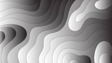 Kağıt kesiği dalga arkaplan tasarımı. Kağıt kesiği şekilli soyut arkaplan.