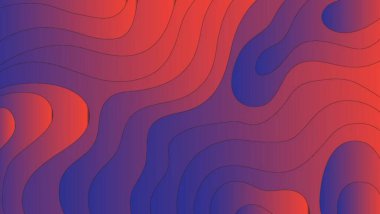 Kağıt kesiği dalga arkaplan tasarımı. Kağıt kesiği şekilli soyut arkaplan.