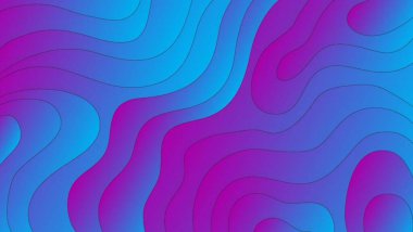 Kağıt kesiği dalga arkaplan tasarımı. Kağıt kesiği şekilli soyut arkaplan.