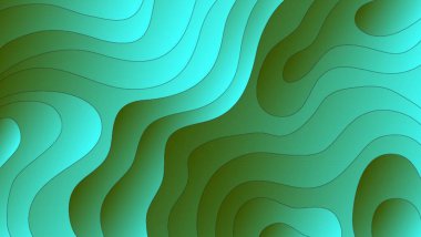 Kağıt kesiği dalga arkaplan tasarımı. Kağıt kesiği şekilli soyut arkaplan.