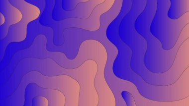 Kağıt kesiği dalga arkaplan tasarımı. Kağıt kesiği şekilli soyut arkaplan.