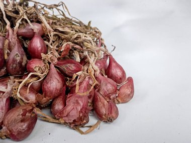 Beyaz bir arka planda soğancık soğan