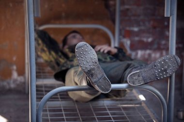 Rusya Federasyonu, Novgorod bölge, Tesovo - 20 Mayıs 2018: askeri tarihi canlandırma 