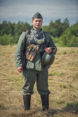 Unutulmuş feat. Stalin hattı askeri tarihi canlandırma - Rusya Federasyonu, Pskov Bölgesi, Kholmatka - 29 Temmuz 2018