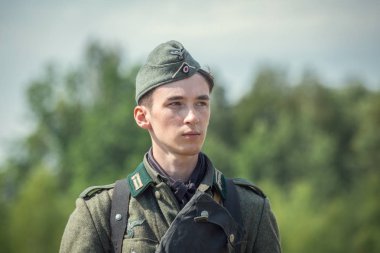 Unutulmuş feat. Stalin hattı askeri tarihi canlandırma - Rusya Federasyonu, Pskov Bölgesi, Kholmatka - 29 Temmuz 2018