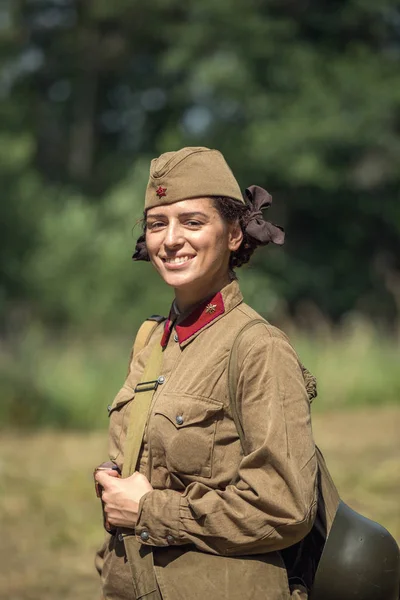 Unutulmuş feat. Stalin hattı askeri tarihi canlandırma - Rusya Federasyonu, Pskov Bölgesi, Kholmatka - 29 Temmuz 2018