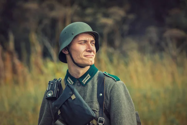 Historische Militaire Enactment Leningrad District Volosovo September 2018 — Stockfoto