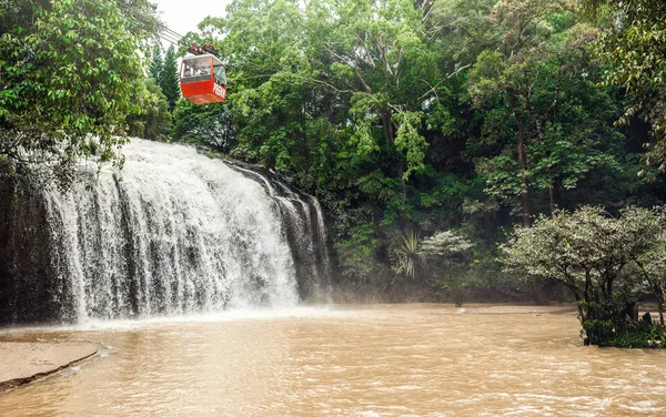 Єтнам Dalat Листопада 2017 Канатна Дорога Під Водоспад Prenn Парку — стокове фото