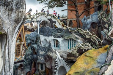 Vietnam, Dalat - 05 Kasım 2017: Dalat çılgın evde