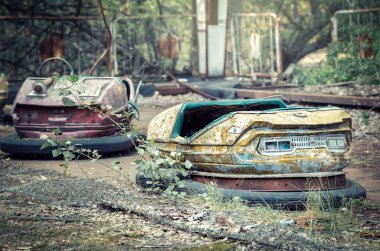 Pripyat, Çernobil yabancılaşma bölgesinde terk edilmiş bir lunapark.