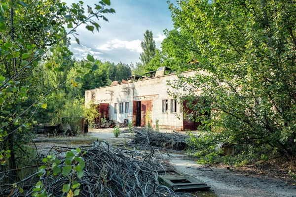 Attrezzature Abbandonate Rusty Nella Città Militare Chernobyl Zona Esclusione Chernobyl — Foto Stock