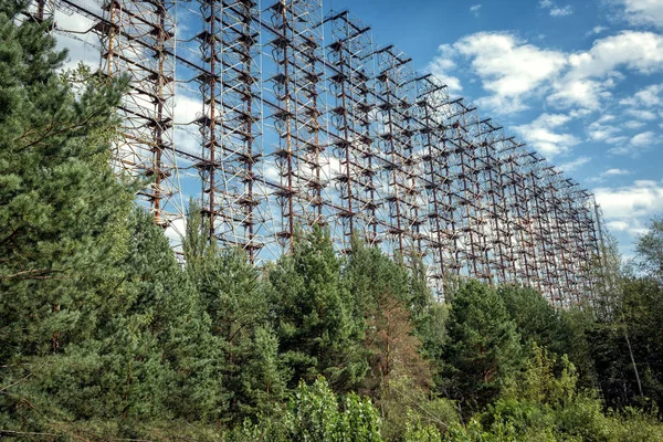 Duga Antiguo Sistema Radar Soviético Sobre Horizonte Zona Alienación Chernóbil — Foto de Stock