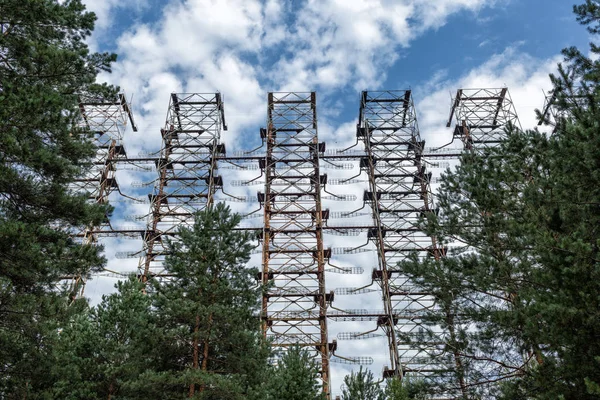 Duga Antiguo Sistema Radar Soviético Sobre Horizonte Zona Alienación Chernóbil — Foto de Stock