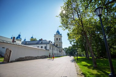 Konevsky Manastırı Konevets, Ladoga Gölü, Rusya - 08 Ağustos 2020