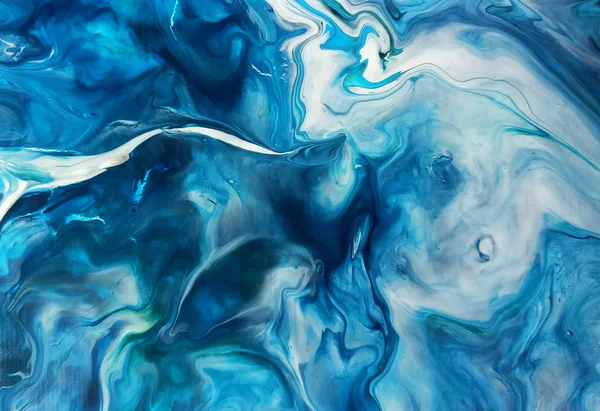 Yaratıcı soyut el boyalı arka plan deniz, duvar kağıdı, doku, tuval üzerine akrilik resim yakın çekim parçası. Modern sanat. Çağdaş sanat. Sanat sıvı.