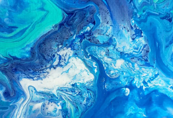 Yaratıcı soyut el boyalı arka plan deniz, duvar kağıdı, doku, tuval üzerine akrilik resim yakın çekim parçası. Modern sanat. Çağdaş sanat. Sanat sıvı.