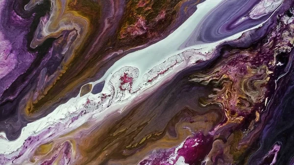 Fluid art. Abstract background. Acrylic paints. Marble texture.