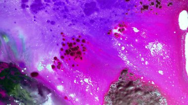 Yaratıcı soyut el boyası arka plan, duvar kağıdı, doku fırça darbeleriyle tuvale akrilik resmin yakın plan bir parçası. Modern sanat. Çağdaş sanat.