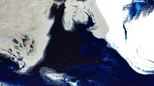 Meer Abstrakten Hintergrund Acrylfarben Marmorstruktur Zeitgenössische Kunst — Stockfoto