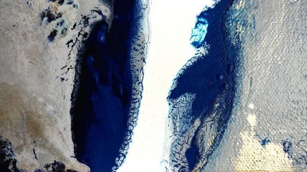 Deniz arka plan. Akrilik boyalar. Mermer doku. Çağdaş sanat.