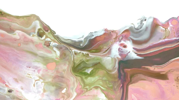 Kırmızı arka plan. Makro hücreleri. Akrilik boyalar. Mermer doku. Çağdaş sanat.