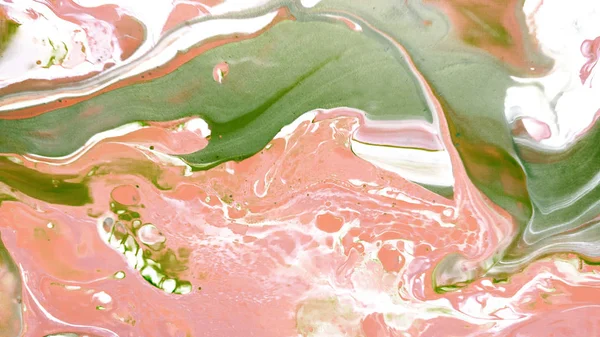 Kırmızı arka plan. Makro hücreleri. Akrilik boyalar. Mermer doku. Çağdaş sanat.