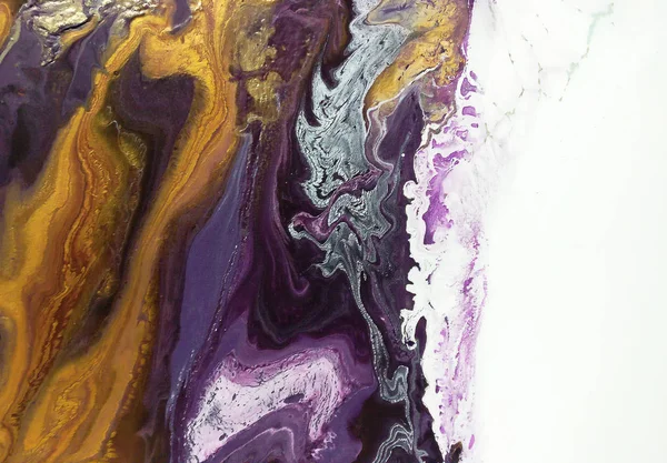 Streszczenie Tło Farby Akrylowe Faktura Marmurowa Sztuka Współczesna — Zdjęcie stockowe