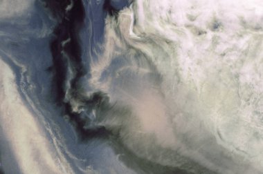 Arka plan. Akrilik boyalar. Mermer. Çağdaş sanat. Altın okyanus