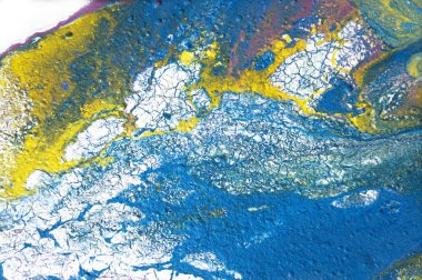 Yaratıcı soyut el boyalı arka plan deniz, duvar kağıdı, doku, tuval üzerine akrilik resim yakın çekim parçası. Modern sanat. Çağdaş sanat. Sanat sıvı.