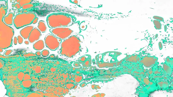 Αφηρημένη Κόκκινο Φόντο Μακροεντολή Κύτταρα Νέον Ακρυλικά Χρώματα Μάρμαρο Υφή — Φωτογραφία Αρχείου