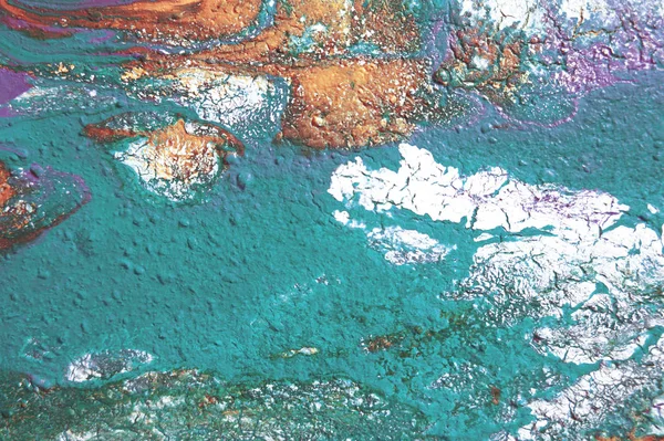 Kreativa Abstrakt Hand Målade Bakgrunden Havet Tapeter Textur Närbild Fragment — Stockfoto
