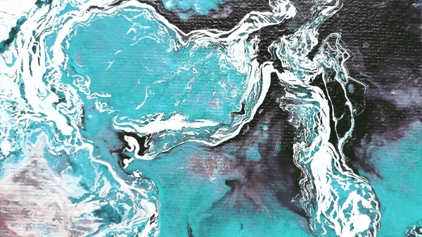 Yaratıcı soyut el boyası arka plan, duvar kağıdı, doku fırça darbeleriyle tuvale akrilik resmin yakın plan bir parçası. Modern sanat. Çağdaş sanat.