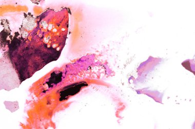 Yaratıcı soyut el boyası arka plan, duvar kağıdı, doku fırça darbeleriyle tuvale akrilik resmin yakın plan bir parçası. Modern sanat. Çağdaş sanat.