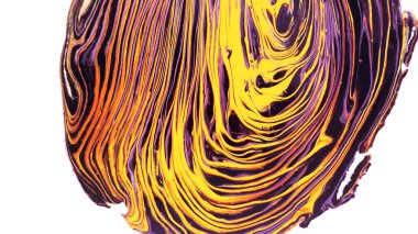 Yaratıcı soyut el boyası arka plan, duvar kağıdı, doku fırça darbeleriyle tuvale akrilik resmin yakın plan bir parçası. Modern sanat. Çağdaş sanat.