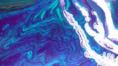 Yaratıcı soyut el boyası arka plan, duvar kağıdı, doku fırça darbeleriyle tuvale akrilik resmin yakın plan bir parçası. Modern sanat. Çağdaş sanat.