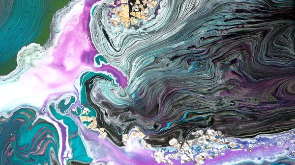 Yaratıcı soyut el boyası arka plan, duvar kağıdı, doku fırça darbeleriyle tuvale akrilik resmin yakın plan bir parçası. Modern sanat. Çağdaş sanat.