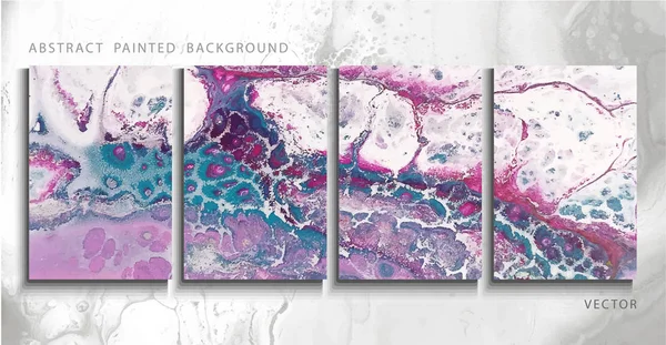 Eğilim vektör. Dizi soyut boyalı arka plan, broşür, kartvizit, broşür, poster yazdırmak için. Sıvı mermer.