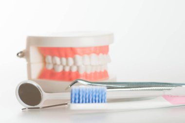 Diş diş diş bakımı kavramı aracında modeliyle.