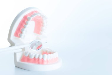 Diş diş diş bakımı kavramı aracında modeliyle.