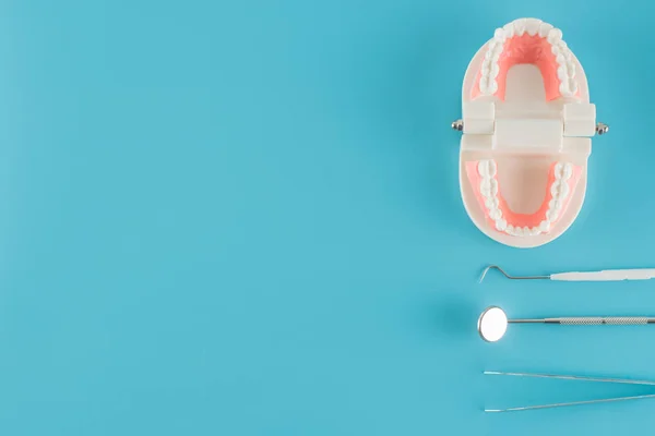 Dental Tool Model Dental Care Concept — Stock Photo, Image