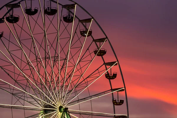 Grande Roue Coucher Soleil — Photo