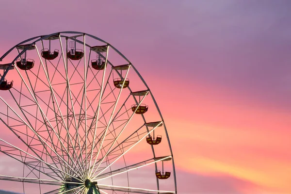 Grande Roue Coucher Soleil — Photo