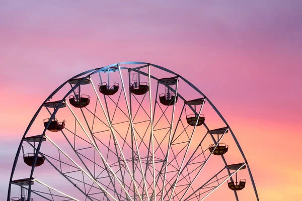 Grande Roue Coucher Soleil — Photo