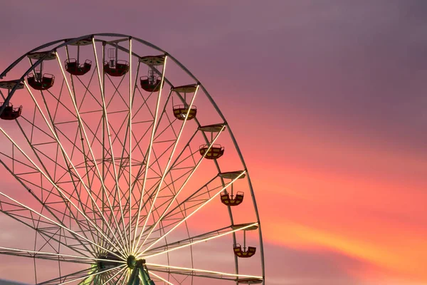 Ruota Panoramica Tramonto Foto Stock Royalty Free