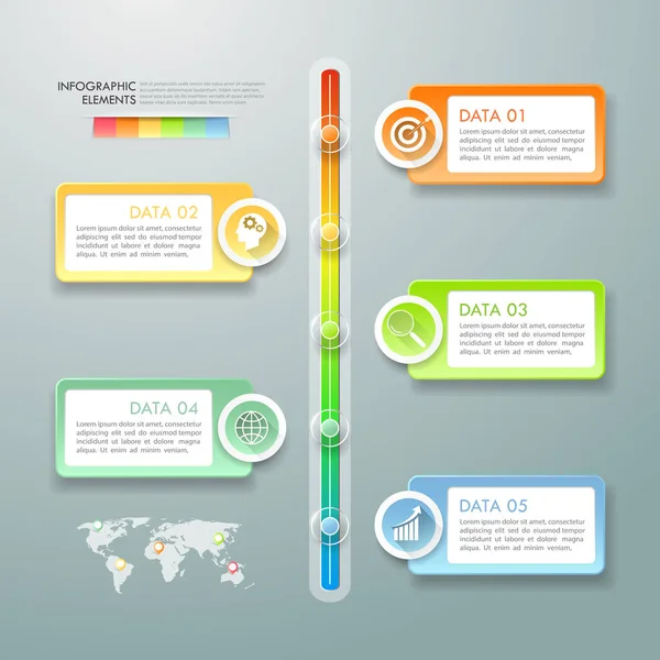 Plantilla Infografía Concepto Negocio Línea Tiempo Puede Utilizar Para Diseño — Archivo Imágenes Vectoriales